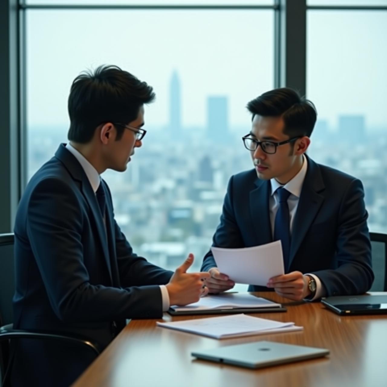 東京の法律事務所での専門的な議論